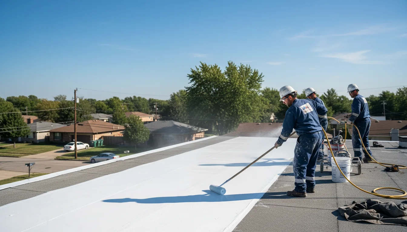 Commercial roof coating in Elwood, NJ near me